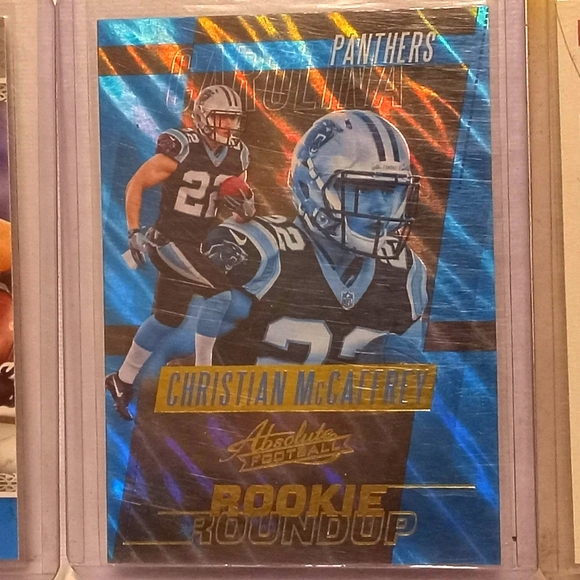 Christian McCaffrey Rookie Lot of 4 - Near Mint - 49ners - Panini Football Cards - Picture 2 of 7